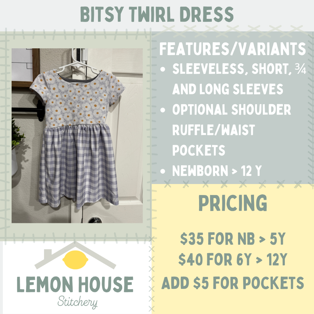 Custom Bitsy Twirl Dress