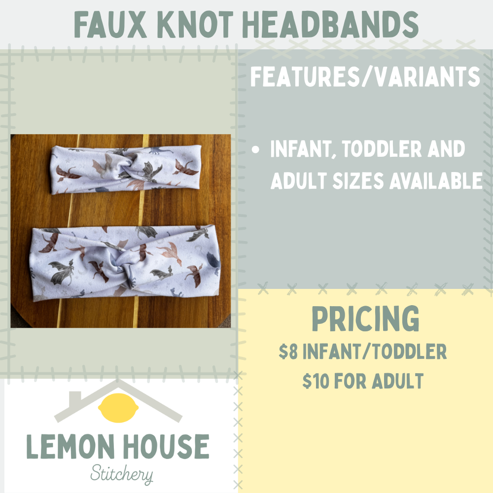 Custom Faux Knot Headband