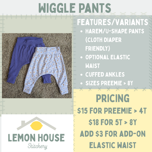 Custom Wiggle Harem Pant