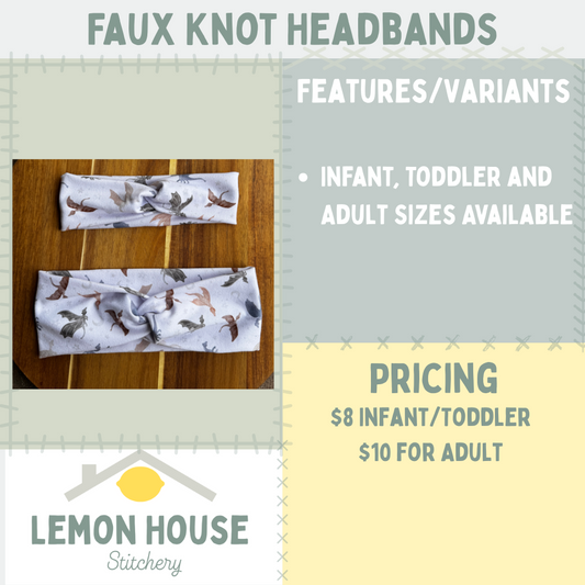 Custom Faux Knot Headband