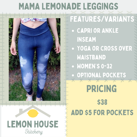 Custom Mama Lemonade Leggings
