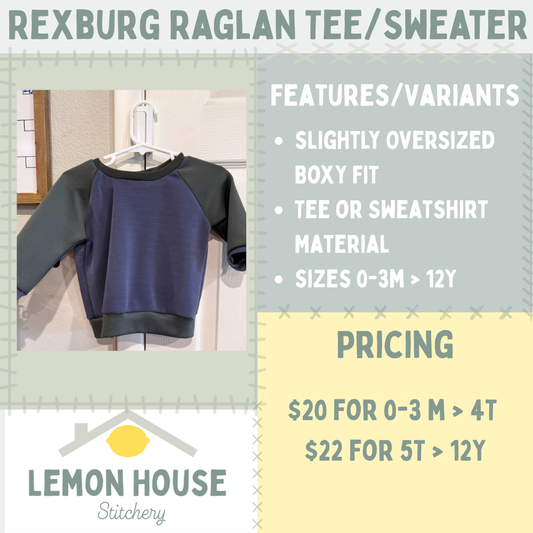 Custom Rexburg Raglan Crewneck