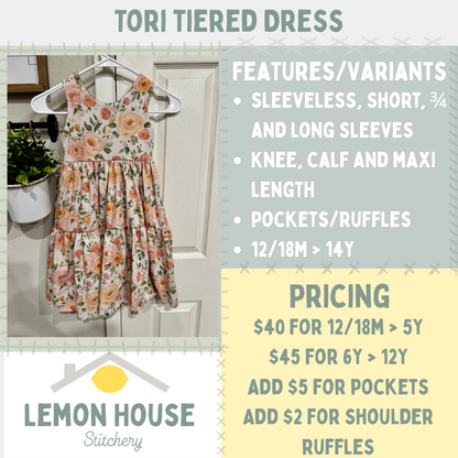 Custom Youth Tori Dress